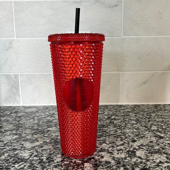 ❤️NWT🖤 Starbucks Northeastern University Red Studded Tumbler Venti 24oz - Picture 2 of 9